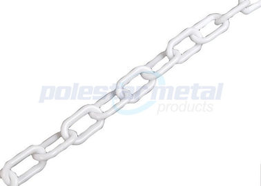 Durable 2 MM Białe plastikowe Chain Link do ostrzeżenia HDPE Bezpieczeństwo w ruchu drogowym