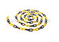 8 mm Średnica Stożek ruchu Plastic Chain Link Z Czarnym żółty kolor