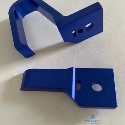 Akcesoria do motocykli, uchwyt do lusterka, uchwyt do odlewu, części obrobione CNC, aluminium, niebieskie, anodowane