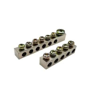 Miedź Neutralny sznurek PCB skrut Terminal 100A 2-8 Pole Tin-Plated DIN Rail