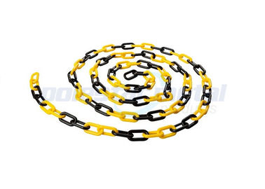 8 mm Średnica Stożek ruchu Plastic Chain Link Z Czarnym żółty kolor