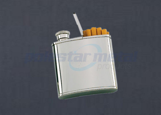Dostosowane 2 w 1 ze stali nierdzewnej grawerowane Hip Flask / Cigarette Holder